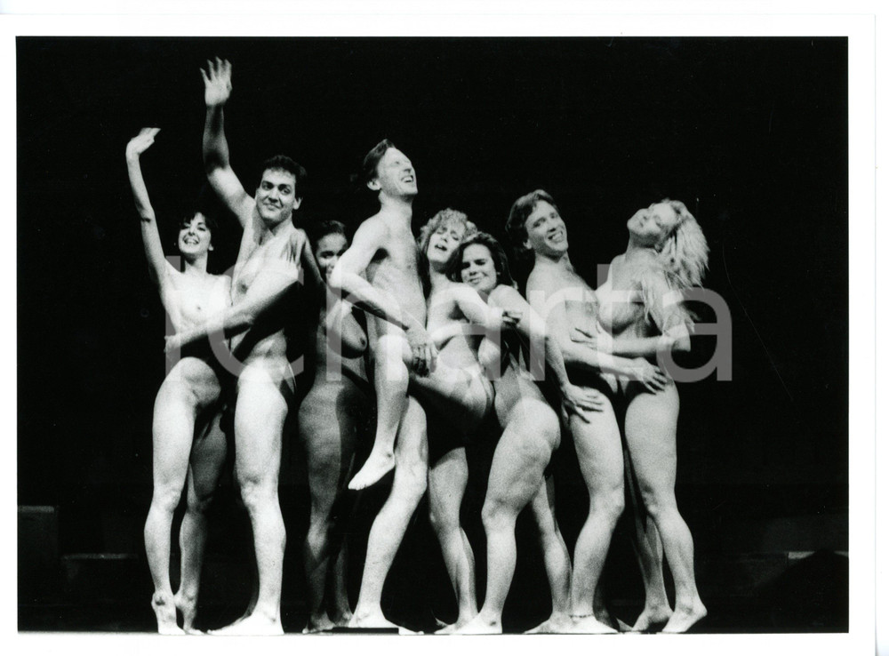 1990 ca TEATRO ITALIA "Oh! Calcutta!" - Gli attori salutano il pubblico *Foto