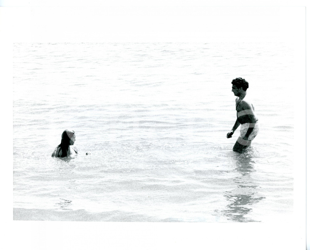 1990 ca COSTUME ITALIA Eleonora VALLONE in vacanza al mare *Foto 25x20 cm