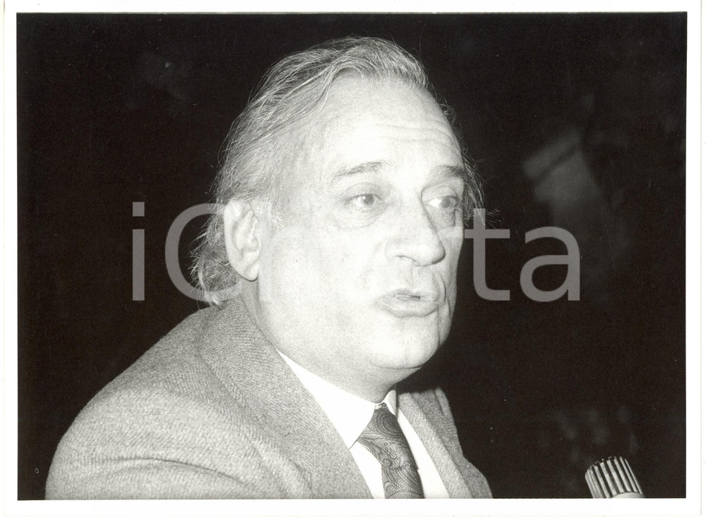 1985 ca ROMA - POLITICA PLI Alfredo BIONDI Ritratto (2) *Foto 24x18 cm