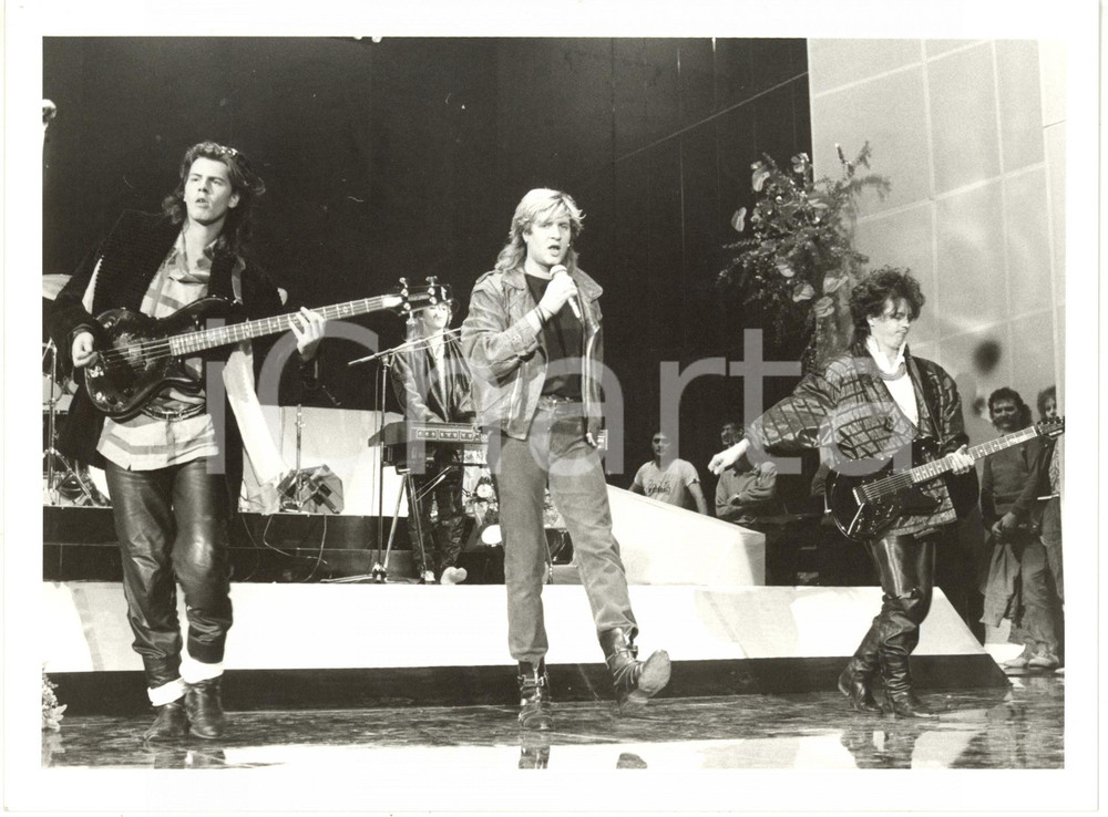 1985 FESTIVAL DI SANREMO - DURAN DURAN sul palco durante il soundcheck *Foto