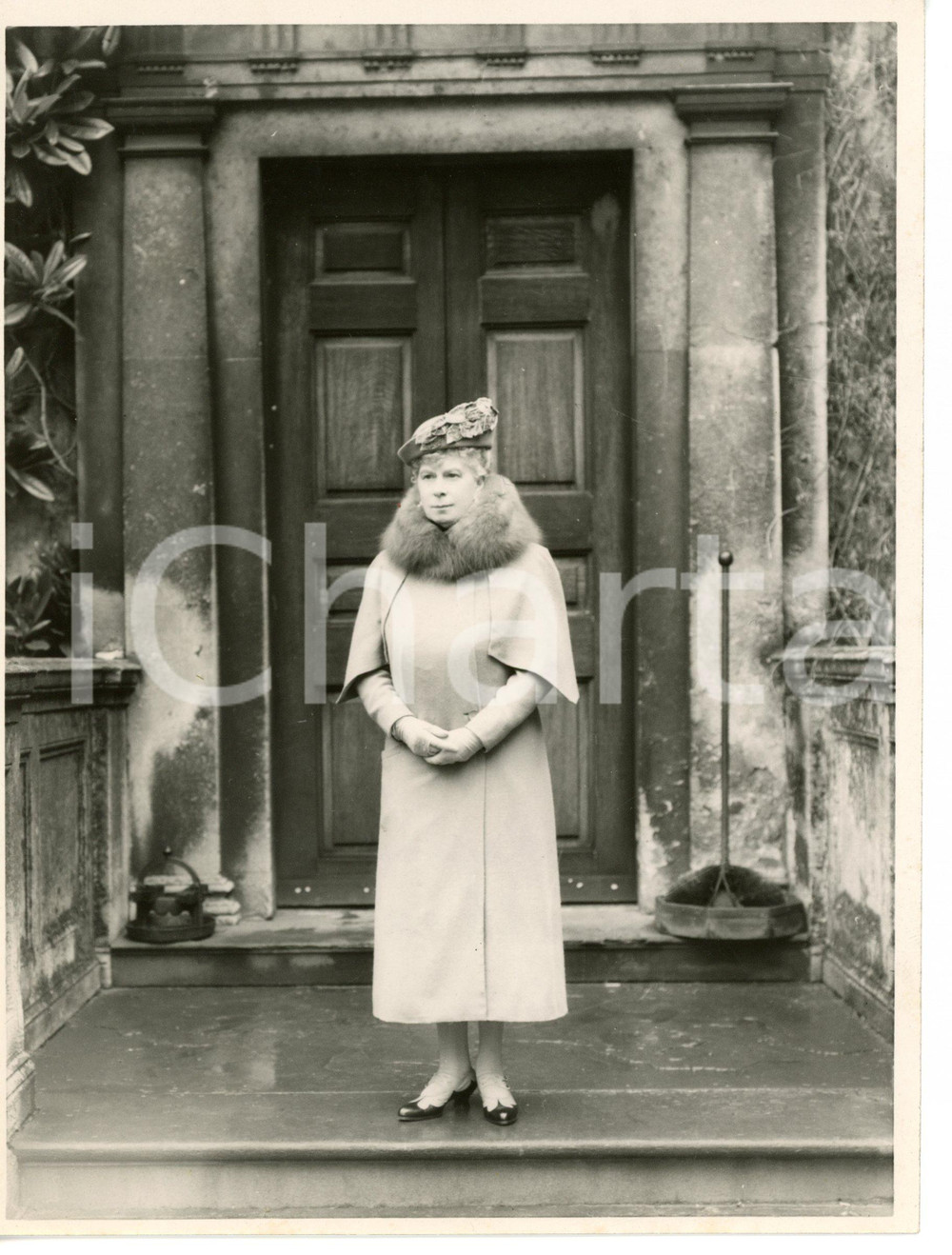 1940 ca LONDON Ritratto della regina Mary TECK - Fotografia 15x20 cm