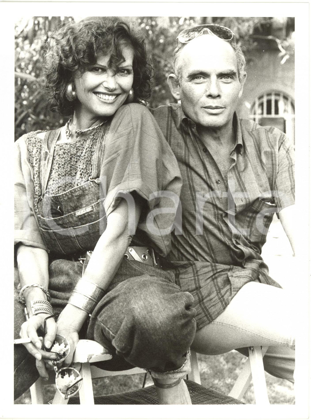 1985 ca CINEMA Claudia CARDINALE con il marito Pasquale SQUITIERI - Ritratto (3)