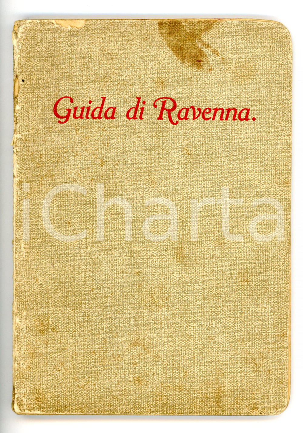 1915 ca Silvio BERNICOLI Guida di Ravenna - Libretto turistico ILLUSTRATO 67 pp. Pubblicazione turistica d'epoca, con venti illustrazioni fuori testo e la pianta della citt&agrave;.DIMENSIONI: 12x17 cmPAGINE: 67CONDIZIONI: POOR (buone condizioni interne; abrasioni e macchie in copertina; piccola mancanza al margine superiore; lievi fioriture sulla cartina interna; timbro di possesso al foglio di guardia)    originale e autentica 1