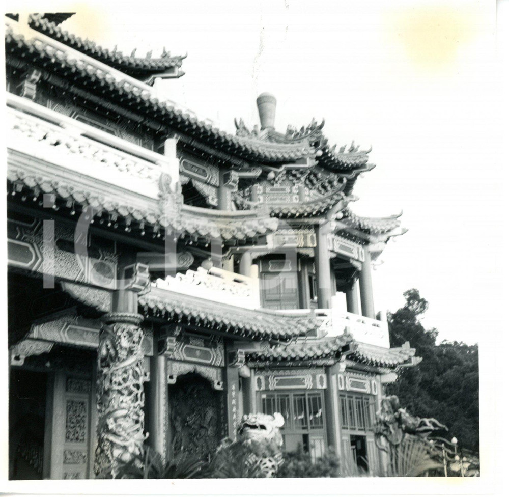 1968 MUZHA - TAIWAN Lingxiao Chapel of Zhinan Temple (2) *Photo 12x12 cm