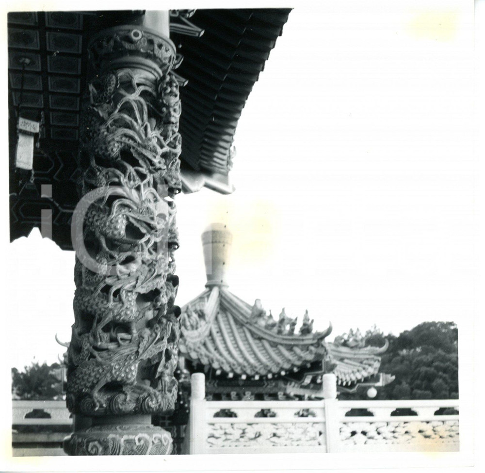 1968 MUZHA - TAIWAN Lingxiao Chapel of Zhinan Temple - Stone pillars - Photo