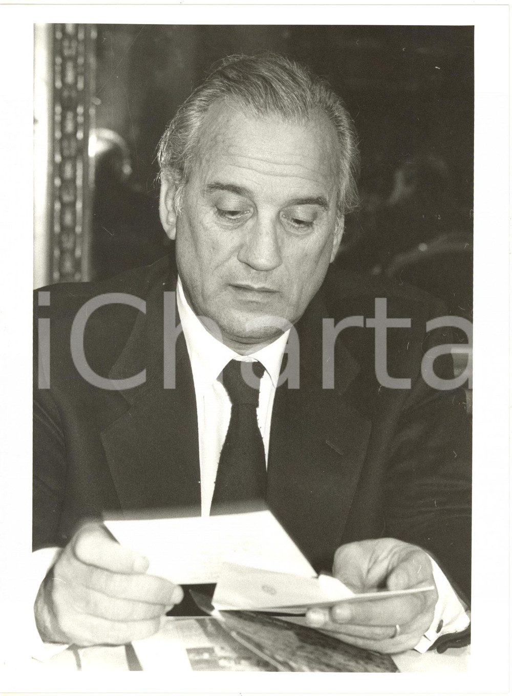 1985 ca ROMA - POLITICA PLI Alfredo BIONDI Ritratto (3) *Foto 18x24 cm