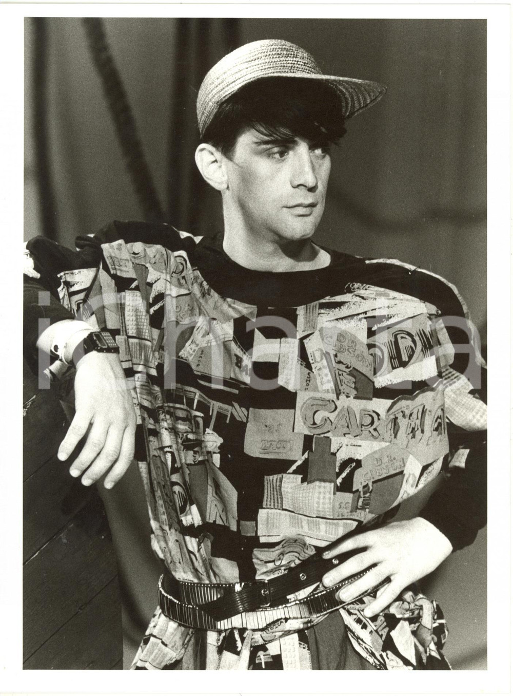1990 ca ITALIA MUSICA - Ritratto del cantautore Ivan CATTANEO (2) *Foto 18x24 cm