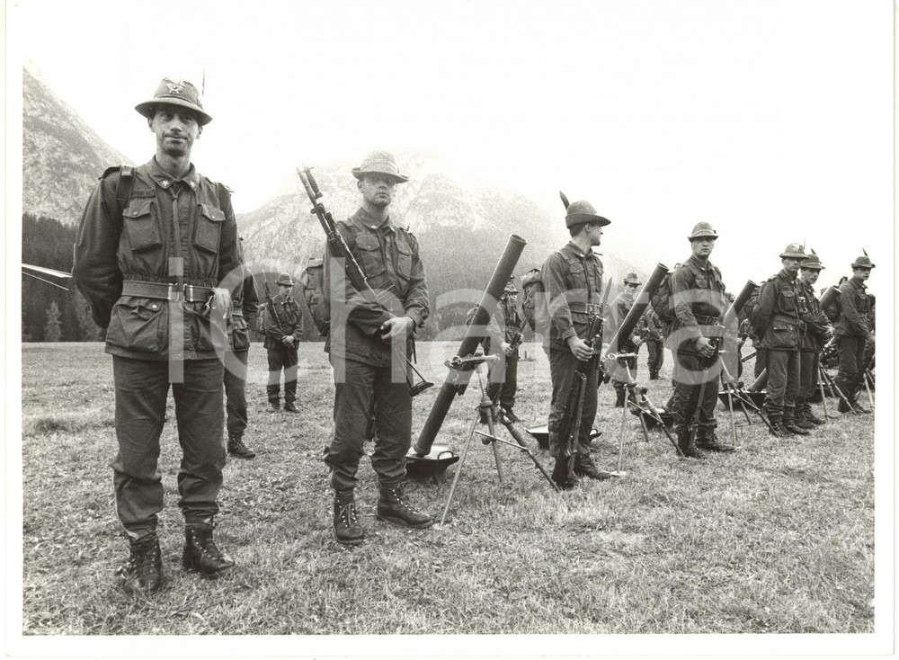 1985 ca ESERCITO ITALIANO - Brigata Alpina JULIA durante esercitazione (2) *Foto