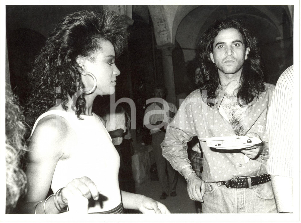1985 ca COSTUME Ritratto di Tracy SPENCER a un party (2) *Foto 24x18 cm