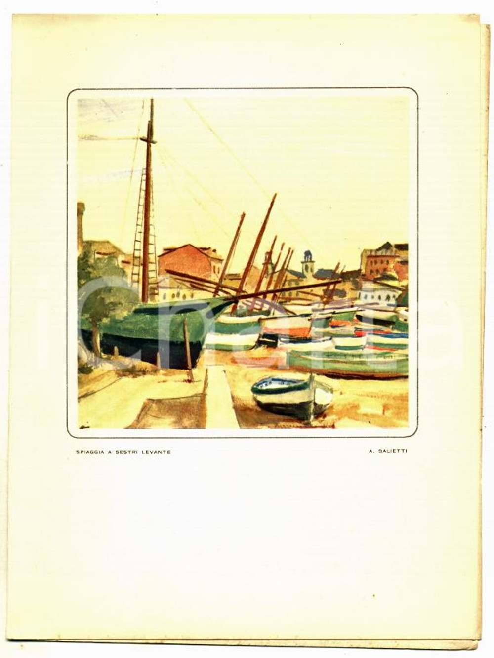 1957 ITALIA NAVIGAZIONE M/n GIULIO CESARE Menù pranzo - Ill. Alberto SALIETTI