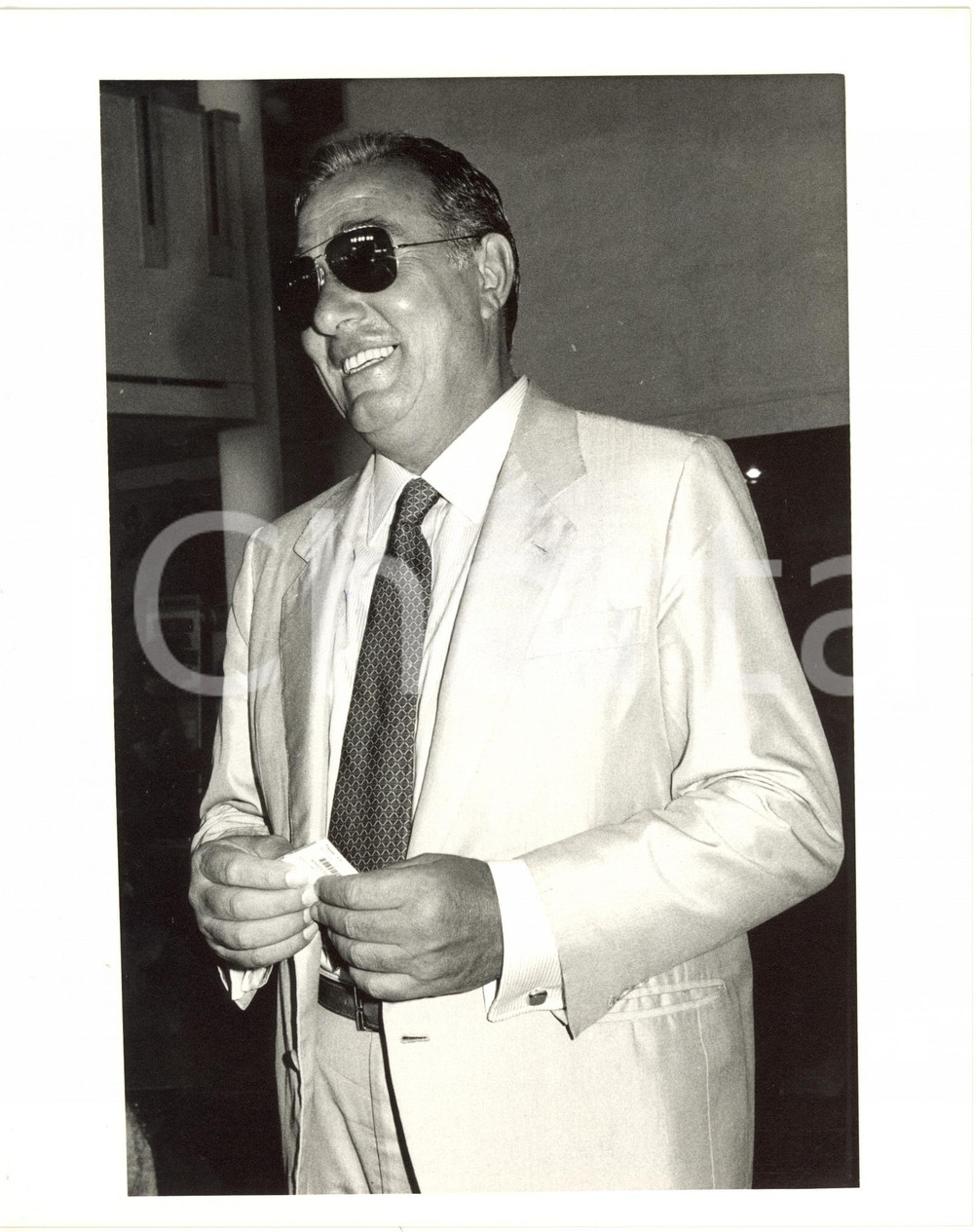 1987 VENEZIA Mostra del Cinema - Biagio AGNES direttore generale RAI (2) *Foto