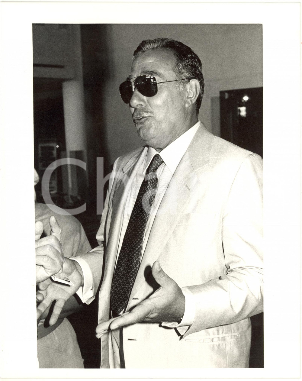 1987 VENEZIA Mostra del Cinema - Biagio AGNES direttore generale RAI (3) *Foto