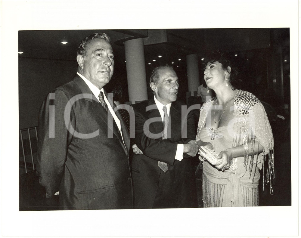 1987 VENEZIA Mostra del cinema - Biagio AGNES Enrico MANCA Marisa LAURITO (1)