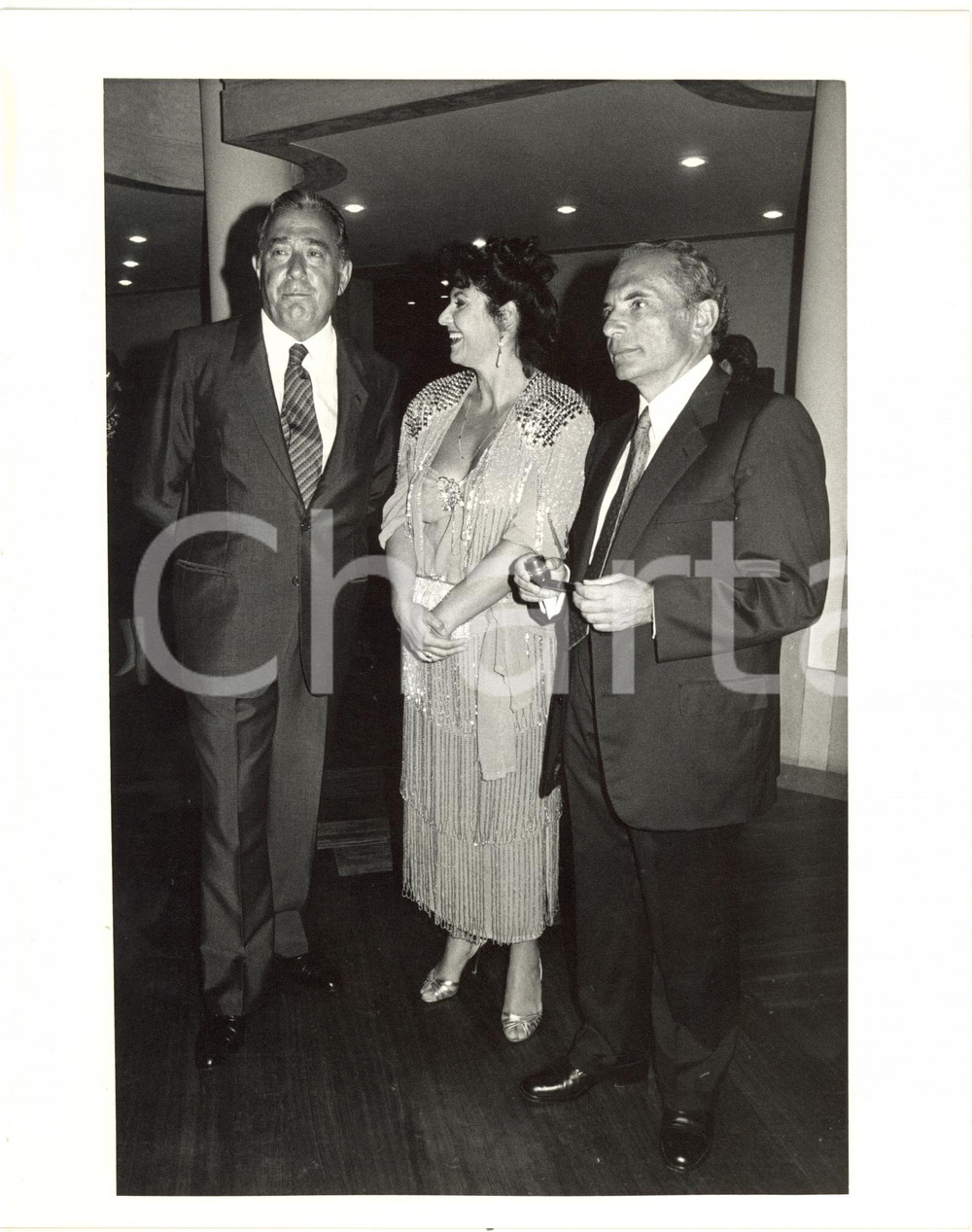 1987 VENEZIA Mostra del cinema - Biagio AGNES Enrico MANCA Marisa LAURITO (2)
