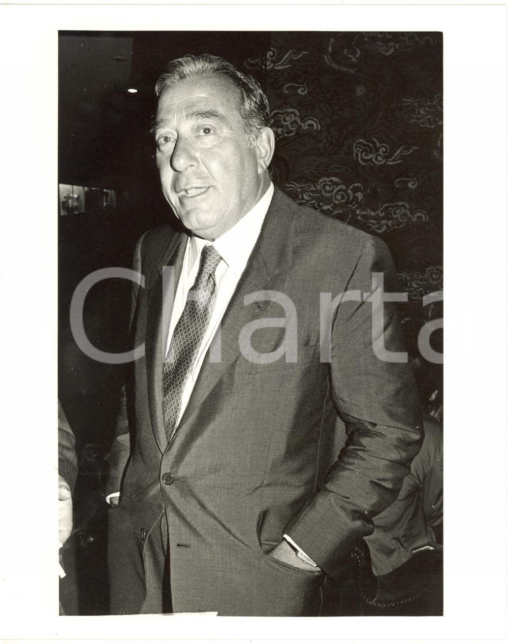 1985 ca ITALIA COSTUME - Direttore generale RAI Biagio AGNES - Ritratto *Foto