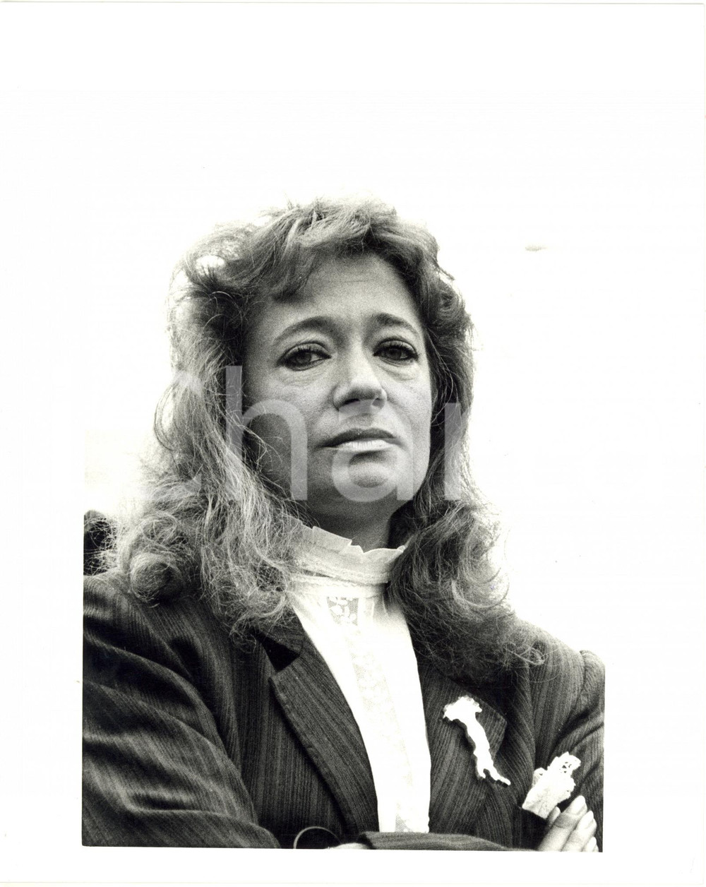 1985 ca ITALIA POLITICA MSI - Ritratto di Cristiana MUSCARDINI *Foto 20x25