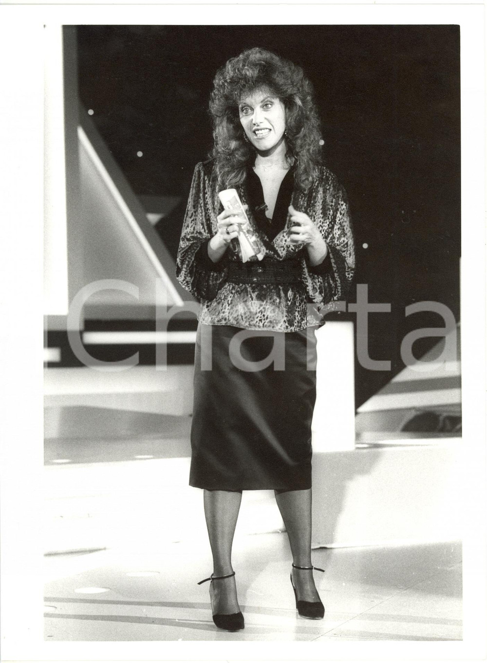 1985 ca ITALIA TELEVISIONE Simona MARCHINI MARCHINI in scena - Ritratto (2)