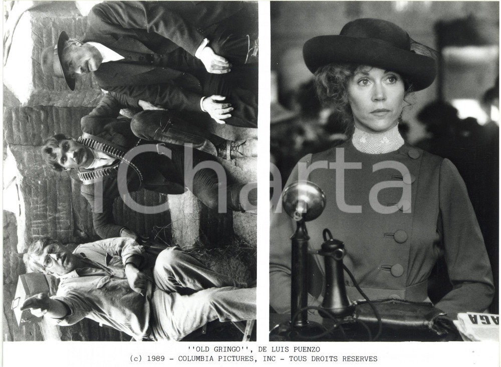 1989 CINEMA "Old Gringo" - Luis PUENZO Jimmy SMITS Gregory PECK Jane FONDA *Foto