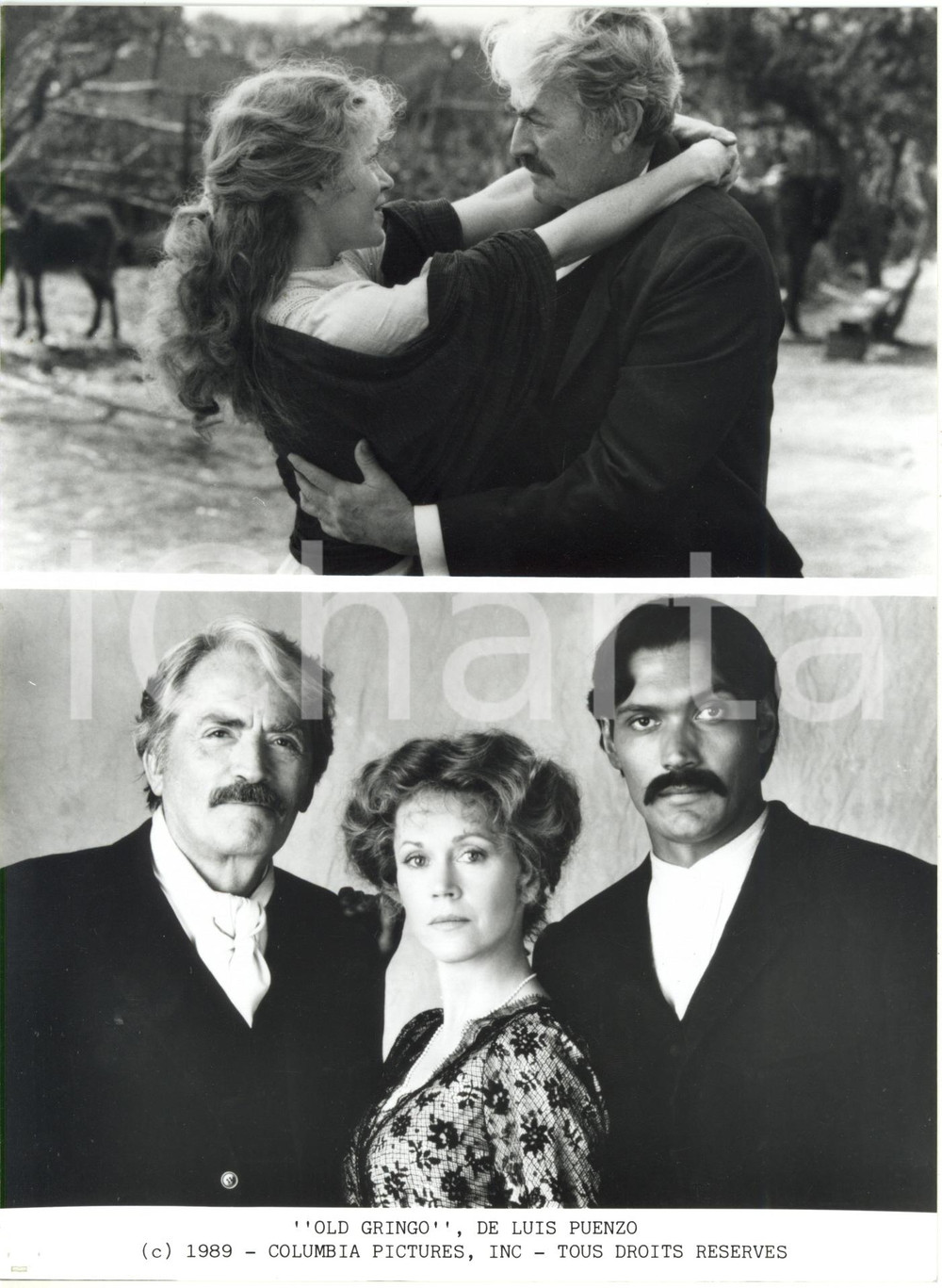 1989 CINEMA Film "Old Gringo" - Jane FONDA Gregory PECK Jimmy SMITS *Foto 18x24