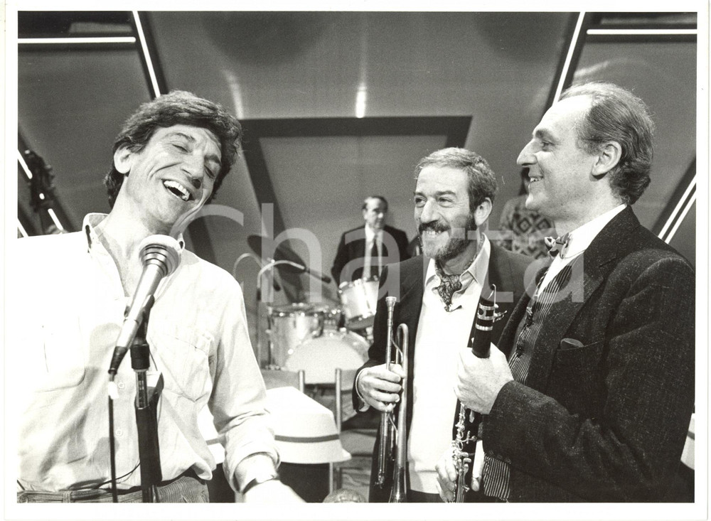 1986 RAI UNO "Io a modo mio" - Gigi PROIETTI Massimo CATALANO Renzo ARBORE *Foto