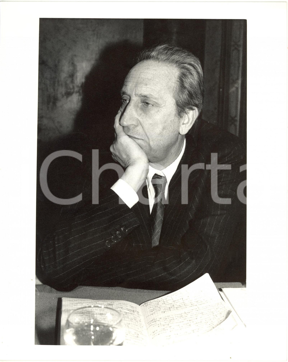 1985 ca ROMA COSTUME - Ritratto di Antonio LONGO presidente INA (2) *Foto