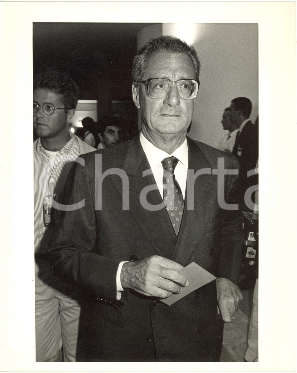 1990 ca ITALIA CONFINDUSTRIA - Ritratto di Cesare ROMITI Fotografie