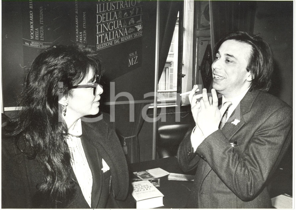 1980 ca MILANO Emanuela FALCETTI Carlo FRECCERO Ritratto - Fotografia