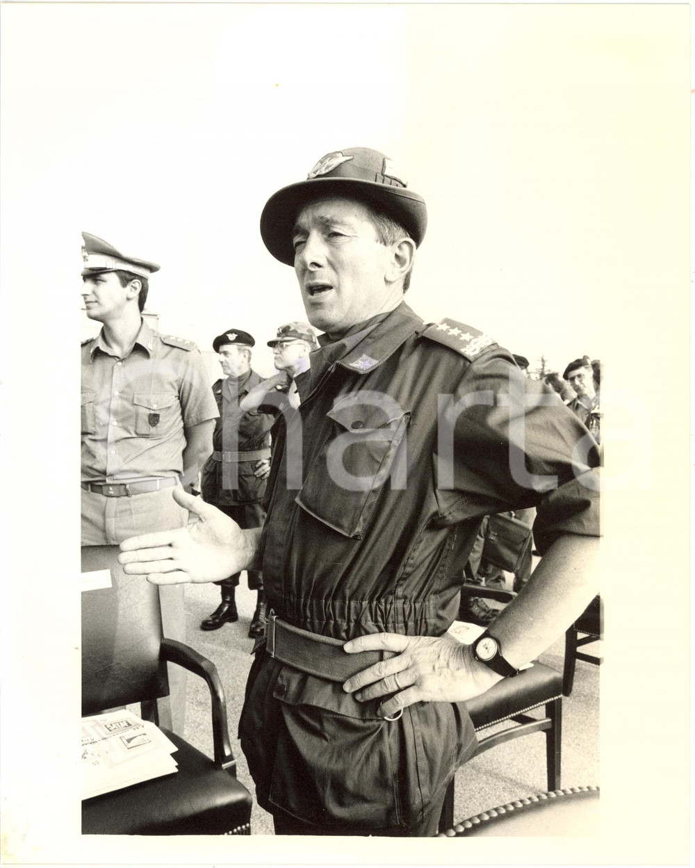 1985 ca ESERCITO ITALIANO - ALPINI Generale Fulvio MEOZZI *Foto 20x25