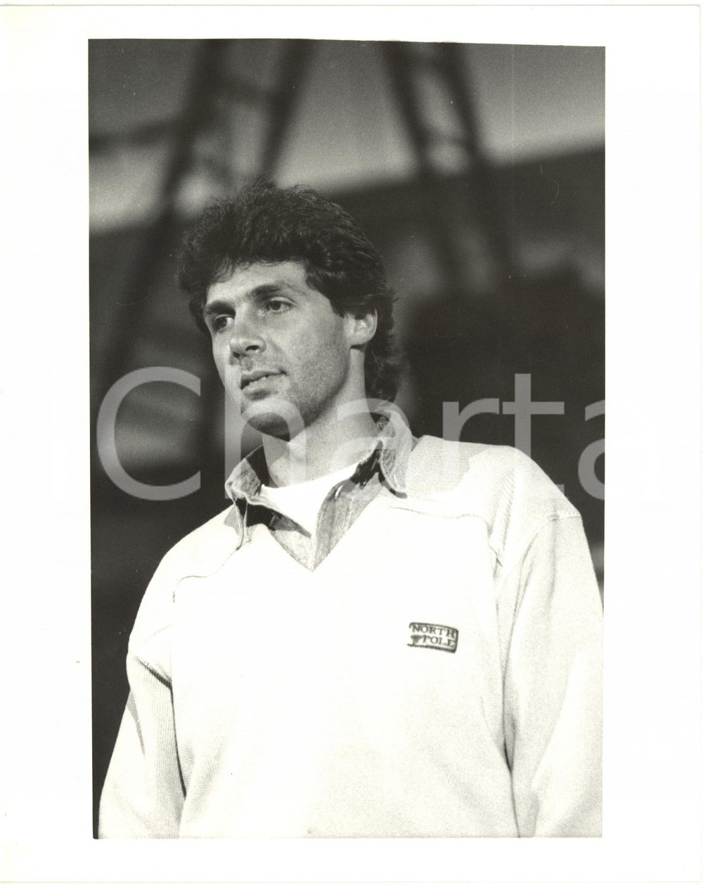 1987 FESTIVAL DI SANREMO Luca BARBAROSSA durante le prove - Foto 20x25 cm (1)