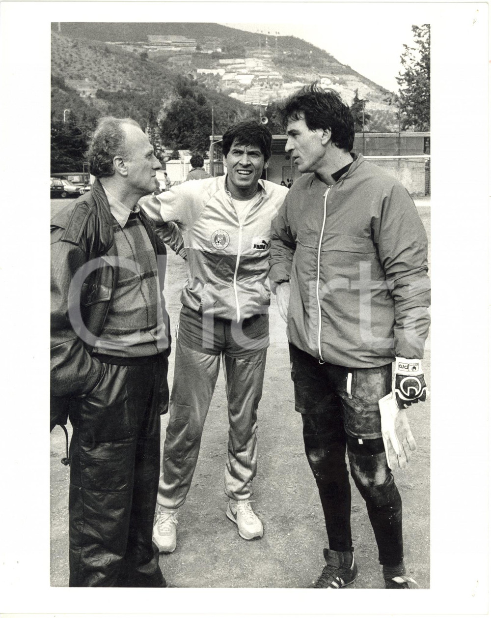 1987 ITALIA SANREMESE CALCIO - Gianni MORANDI e Ivano BORDON (1) *Foto 20x25