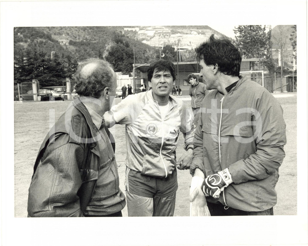 1987 ITALIA SANREMESE CALCIO - Gianni MORANDI e Ivano BORDON (3) *Foto 25x20