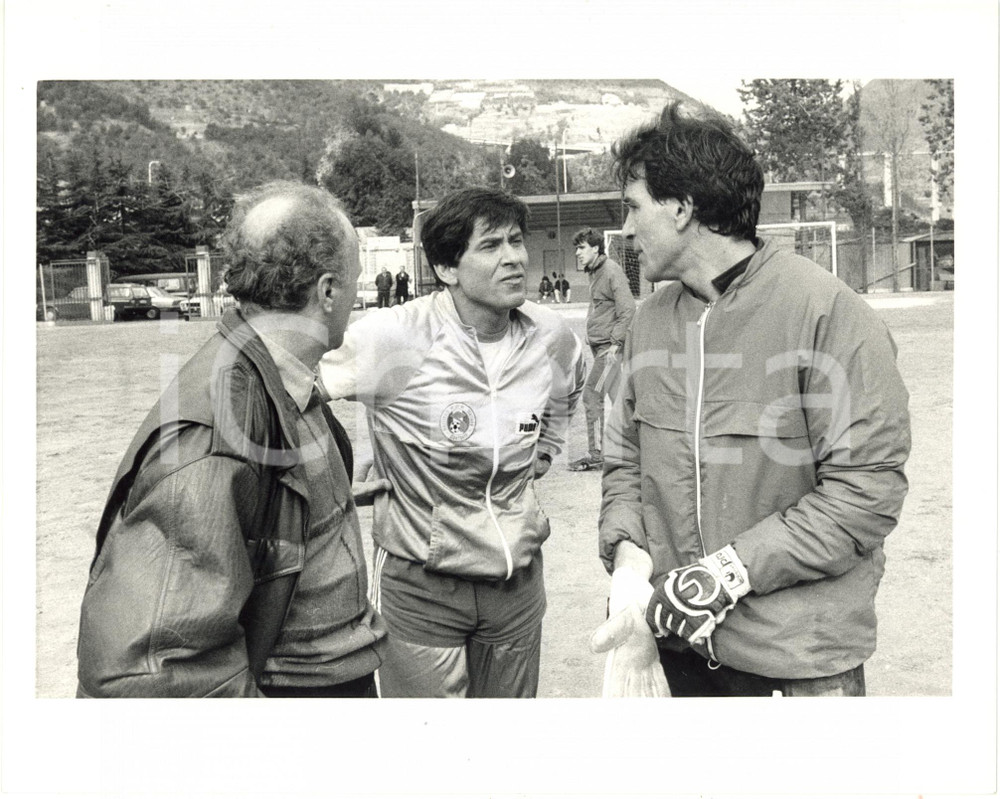 1987 ITALIA SANREMESE CALCIO - Gianni MORANDI e Ivano BORDON (4) *Foto 25x20