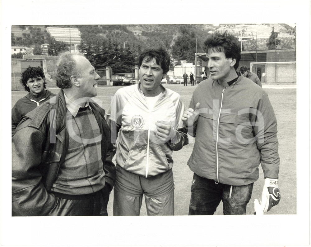 1987 ITALIA SANREMESE CALCIO - Gianni MORANDI e Ivano BORDON (5) Foto 25x20