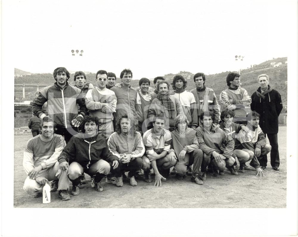 1987 ITALIA SANREMESE CALCIO con Enrico RUGGERI Gianni MORANDI Umberto TOZZI (2)