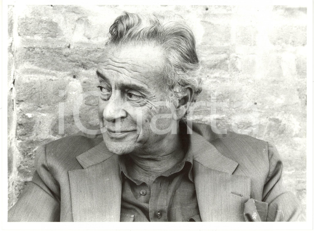 1980 ca ITALIA COSTUME - Ritratto del pittore Renato GUTTUSO (1) *Foto 24x18