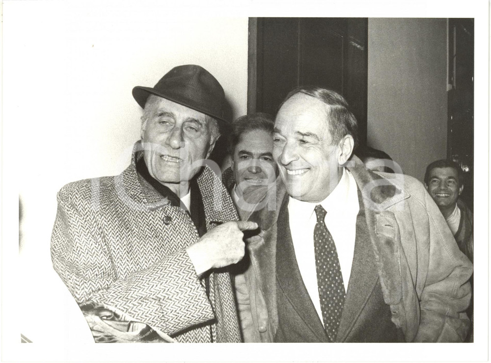 1985 Tribunale di MILANO - Indro MONTANELLI con Enzo PASSANISI *Foto 24x18