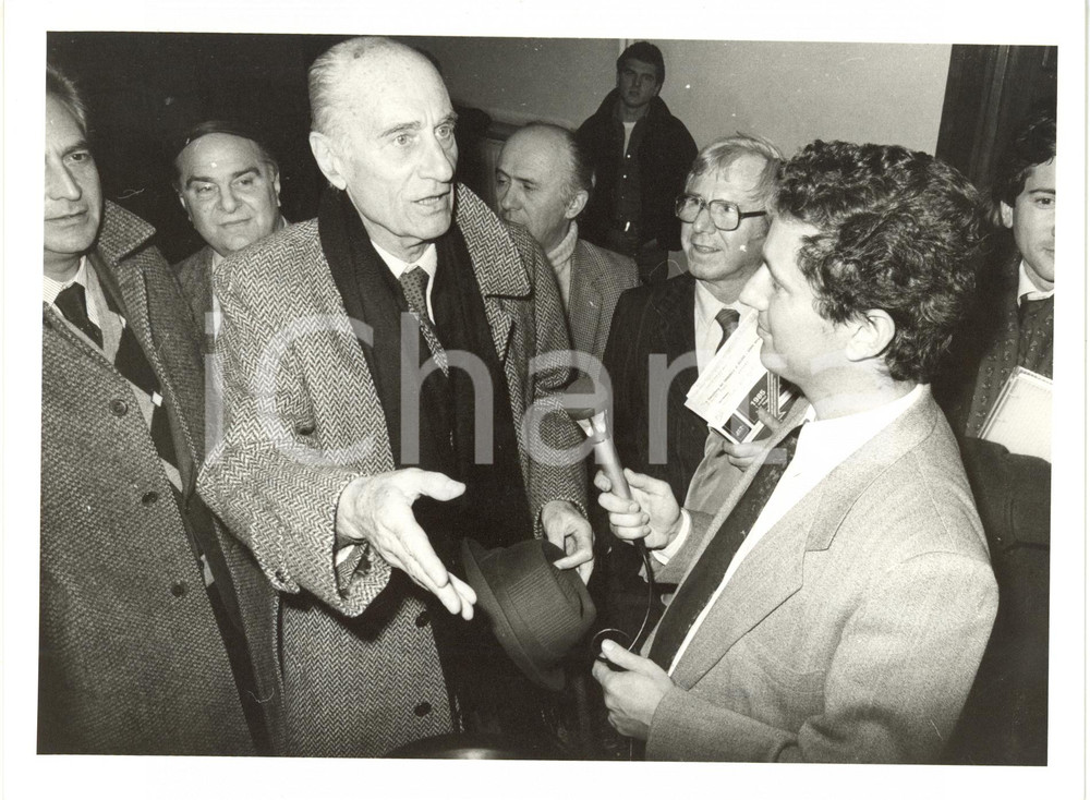 1985 Tribunale di MILANO - Antonio DI BELLA intervista Indro MONTANELLI *Foto 