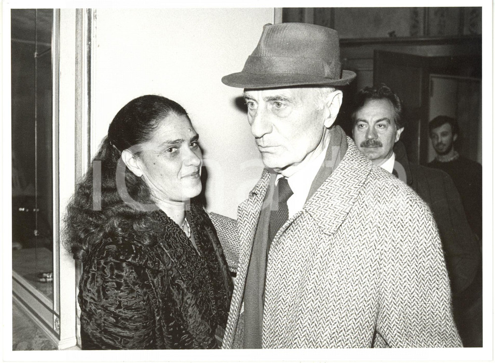 1985 Tribunale di Milano - Indro MONTANELLI con Ludina BARZINI *Foto 24x18