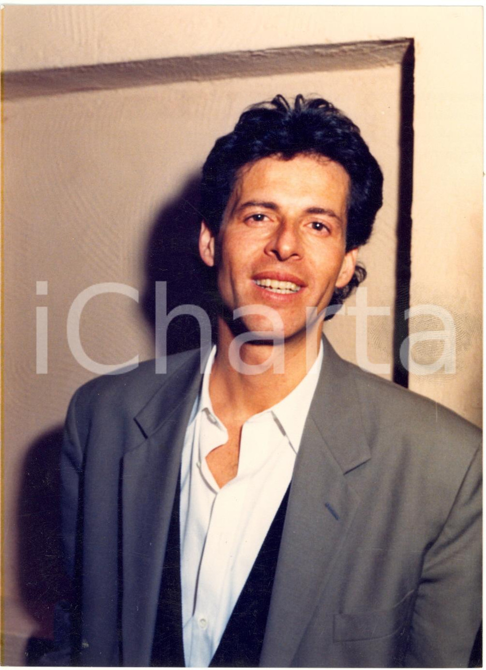 1985 ca ITALIA MUSICA - Ritratto di Claudio BAGLIONI *Foto 12x17 cm