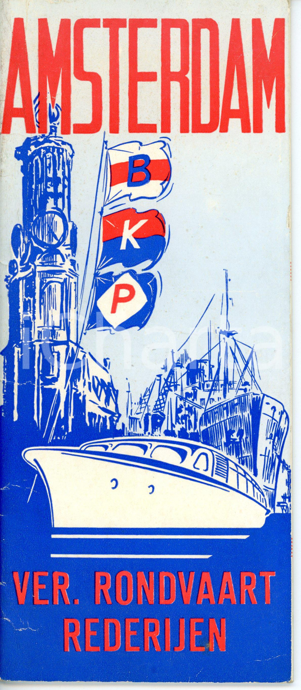 1948 AMSTERDAM - BKP Viaggio in crociera - Libretto turistico ILLUSTRATO 25 pp.