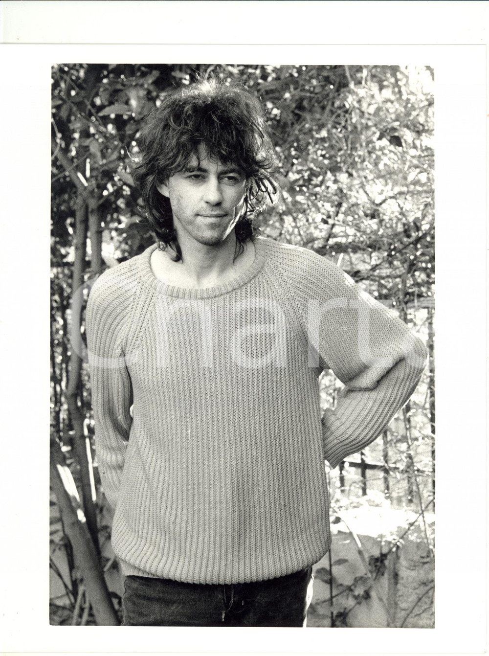 1985 ca MUSICA - Ritratto del cantante Bob GELDOF (1) Foto 18x24 cm