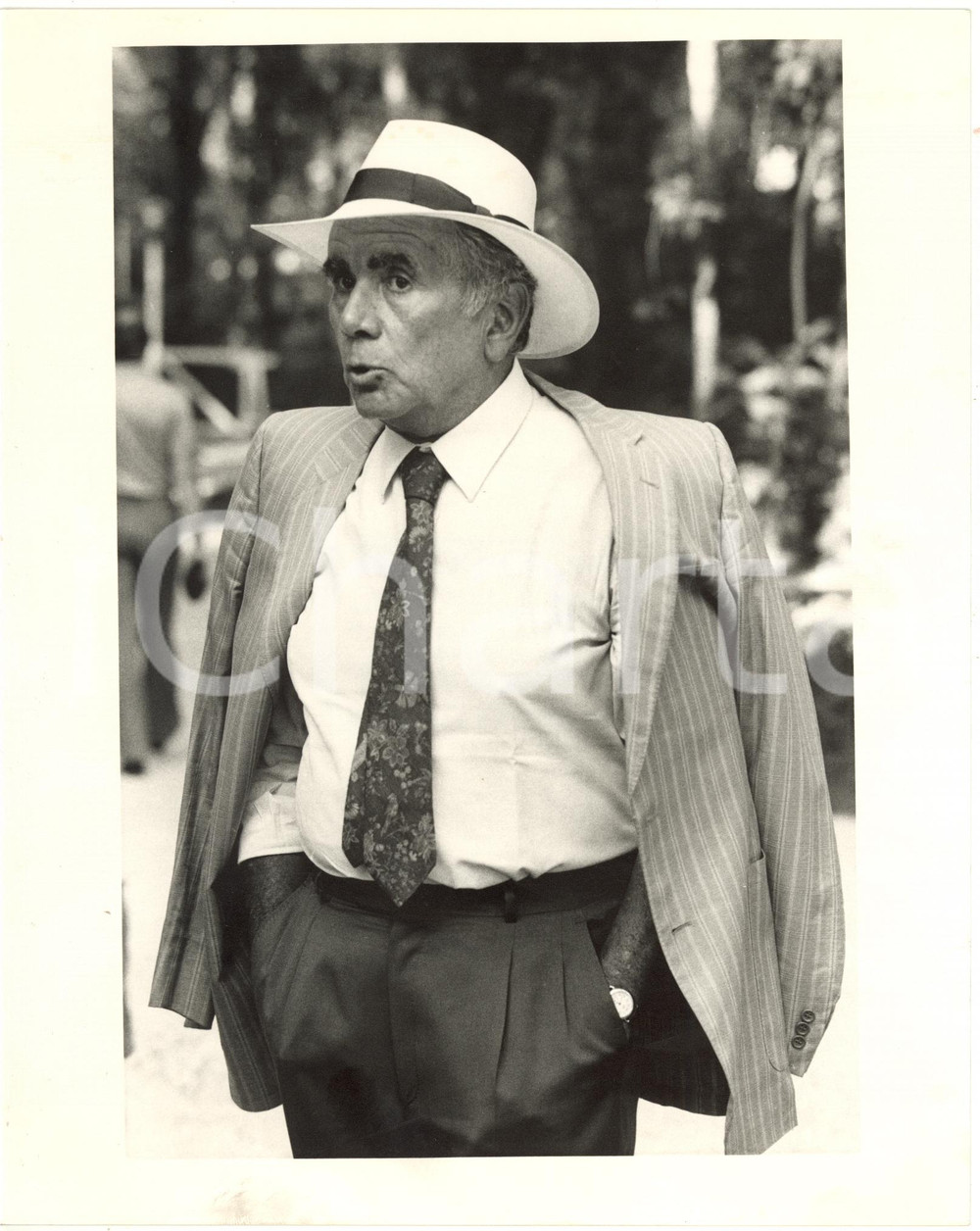 1985 ca ITALIA COSTUME - Ritratto di Enzo TORTORA (2) *Foto 20x25 cm