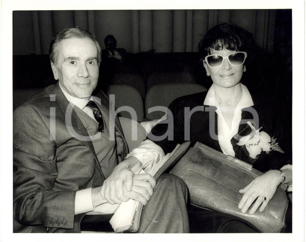 1987 RAI "PORTOBELLO" - Enzo TORTORA in platea con la sorella Anna *Foto 25x20
