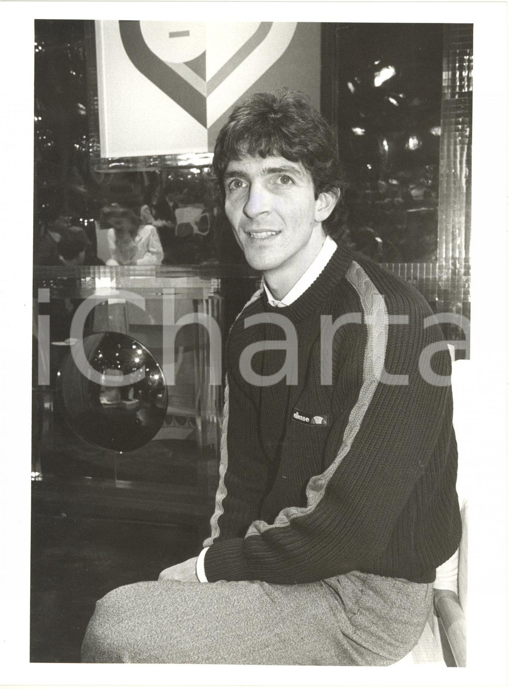 1985 ca ITALIA CALCIO - Ritratto del campione Paolo ROSSI a un evento *Foto 