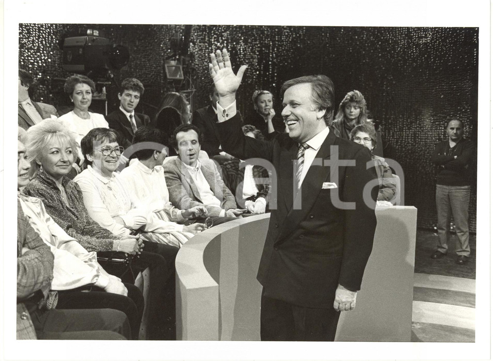 1985 ca RAI DUE "Aboccaperta" - Gianfranco FUNARI durante la trasmissione *Foto