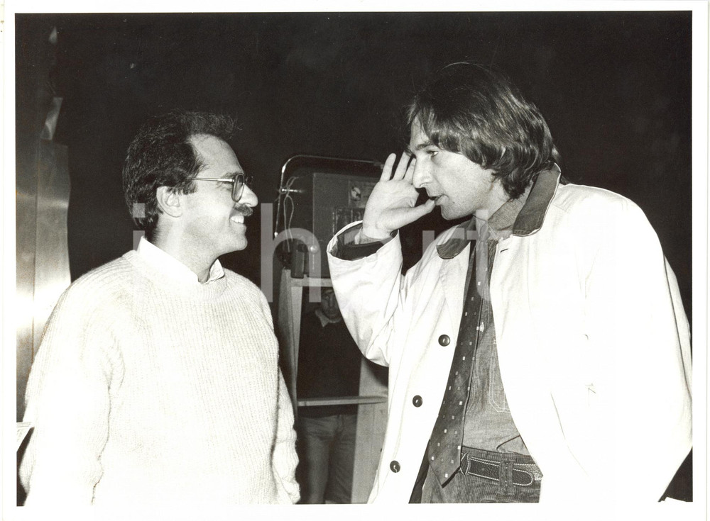 1985 ca RAI UNO DISCORING Claudio CECCHETTO e il regista Francisco BOSERMAN (3)