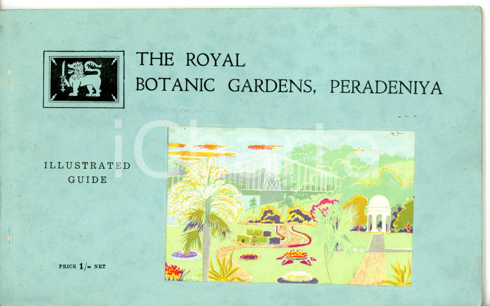 Libro, pubblicazione d epoca 1951 CEYLON GOVERNMENT PRESS Peradeniya Royal Botanic Gardens Guida ILLUSTRATA 1