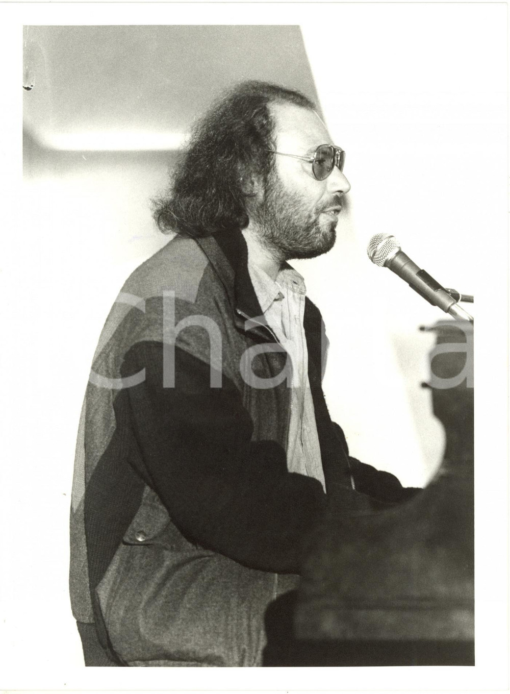 1985 ca ITALIA MUSICA - Ritratto di Antonello VENDITTI al pianoforte (3) *Foto 