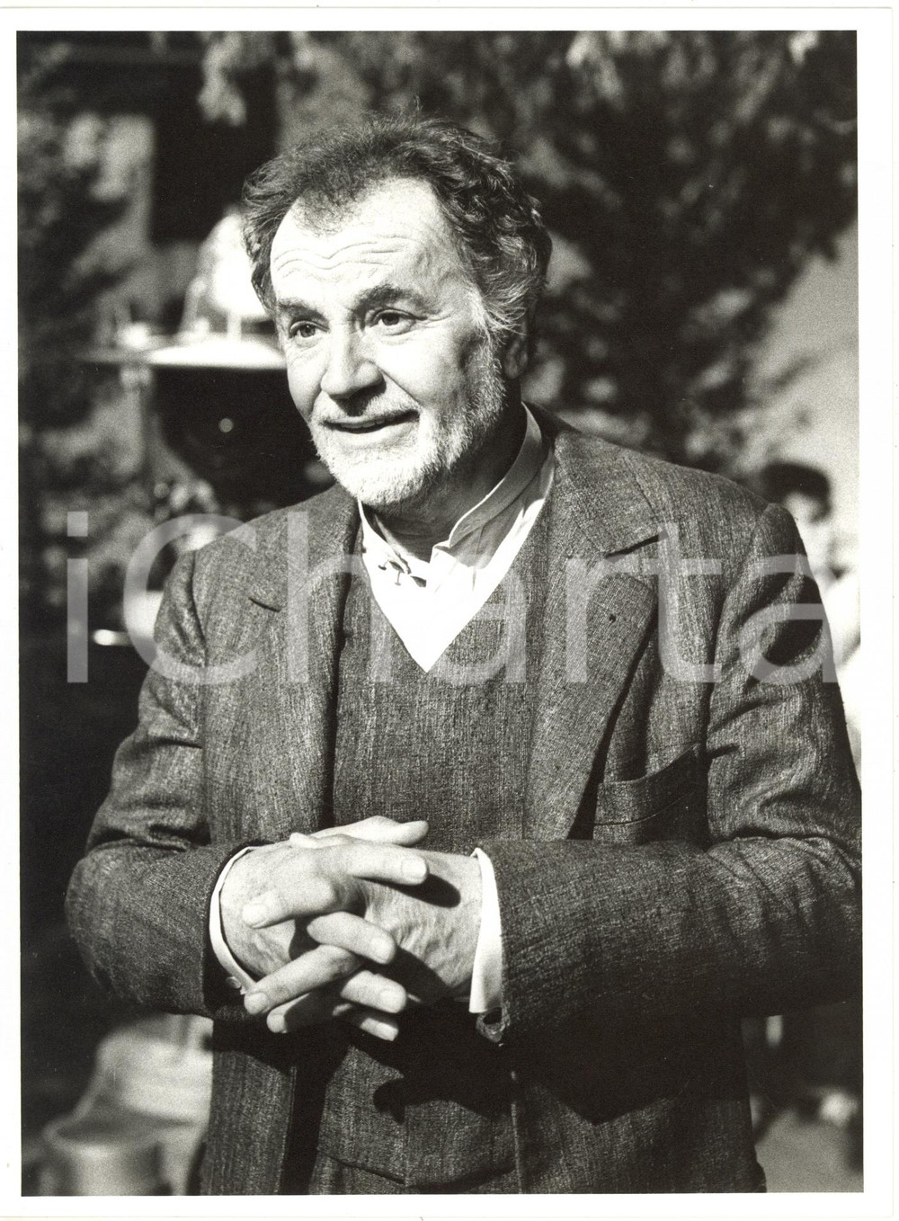 1985 ROMA - RAI "All'Uscita" - Gabriele FERZETTI durante le riprese (2) *Foto 