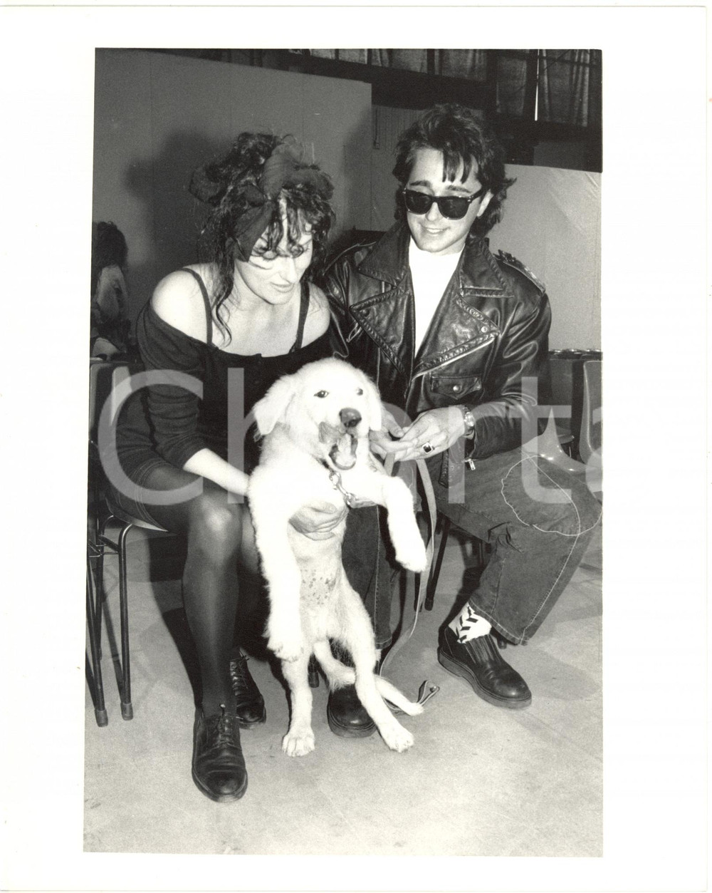 1985 ca ITALIA MUSICA - SHALPY in platea con Scarlet VON WOLLENMANN (2) *Foto